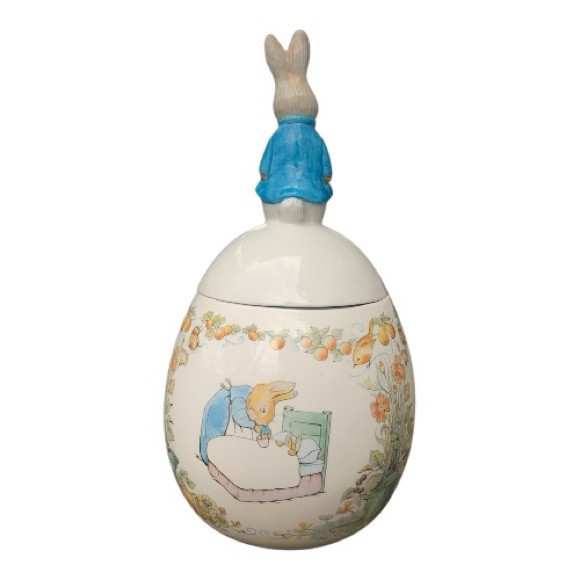 Charming Beatrix Potter Peter Rabbit Cookie Jar Collectible VTG 1996 Nursery - Picture 4 of 12